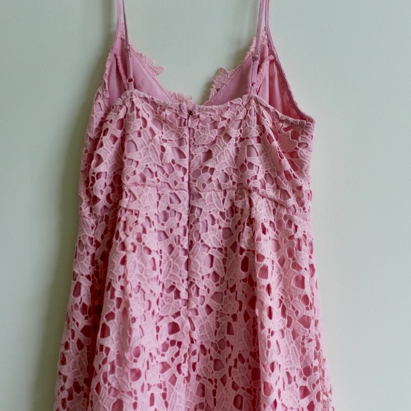 ASTR The Label Baby Pink Maxi Lace Detailed Dress - Picture 2 of 4